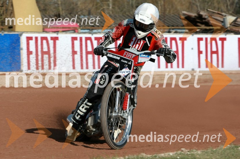 Jernej Kolenko (AMTK Ljubljana)SPEEDWAY DP posameznikov 2008 2. dirka, Skupina A