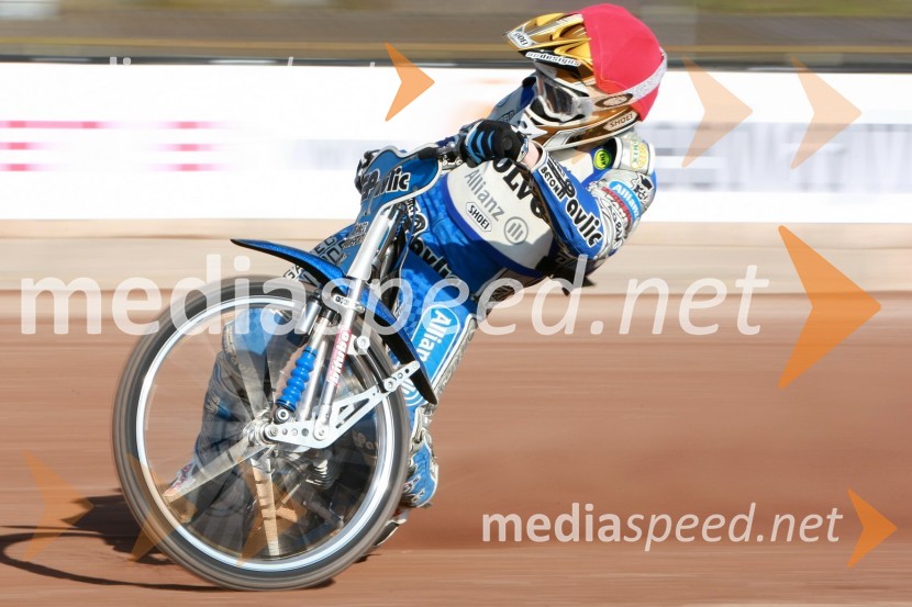 Jurica Pavlic (SK Unia Goričan)SPEEDWAY DP posameznikov 2008 2. dirka, Skupina A
