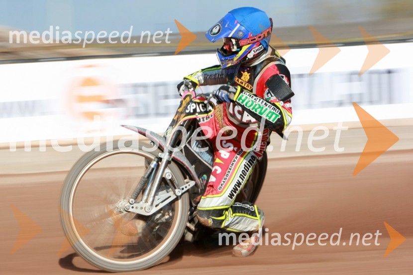 Denis Štojs (ST Lendava)SPEEDWAY DP posameznikov 2008 2. dirka, Skupina A