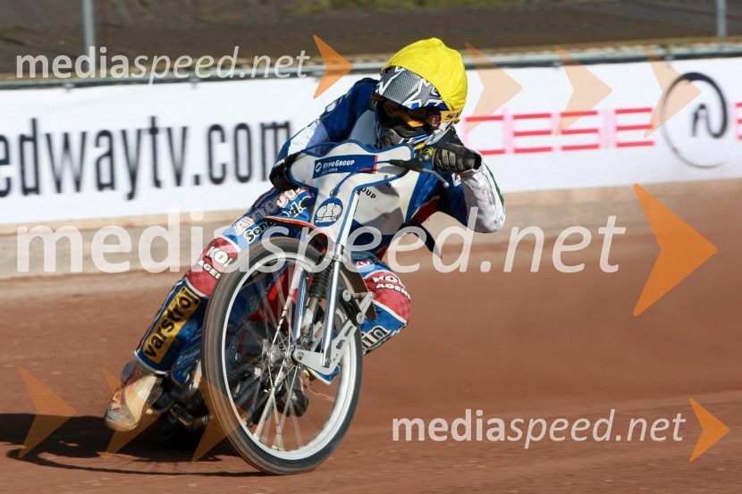 Izak Šantej (AMD Krško)SPEEDWAY DP posameznikov 2008 2. dirka, Skupina A