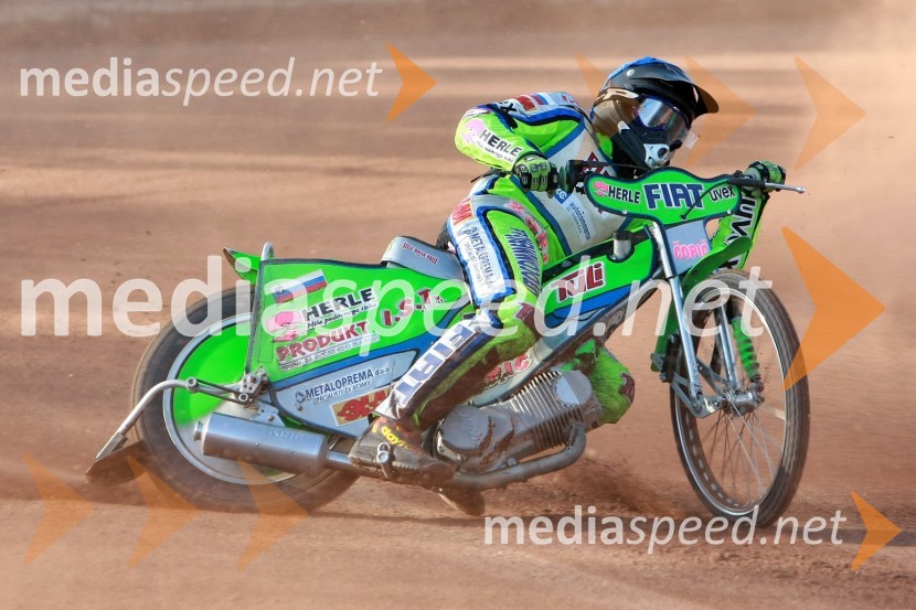 Maks Gregorič (AMTK Ljubljana)SPEEDWAY DP posameznikov 2008 2. dirka, Skupina A