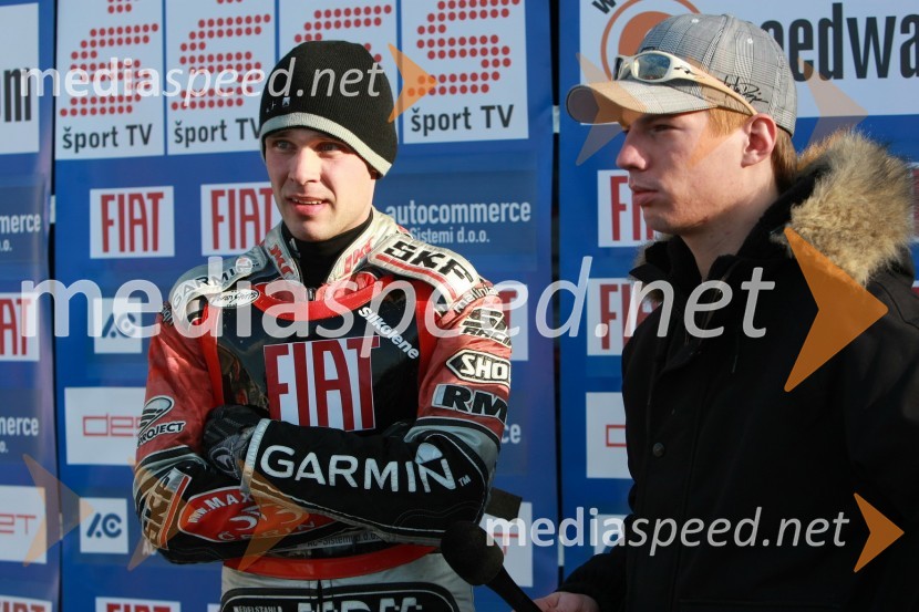 Jernej Kolenko (AMTK Ljubljana) in Gregor TomažičSPEEDWAY DP posameznikov 2008 2. dirka, Skupina A