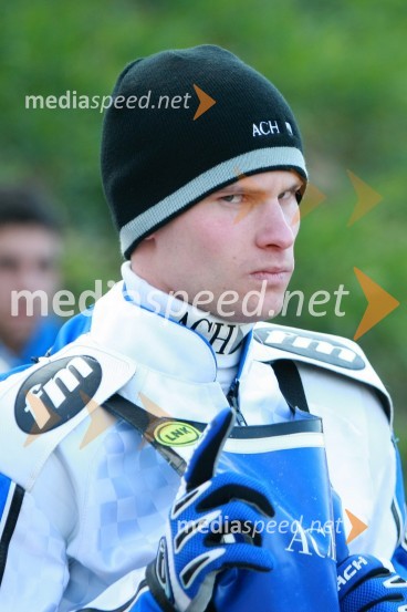 Matej Žagar (AMTK Ljubljana)SPEEDWAY DP posameznikov 2008 2. dirka, Skupina A