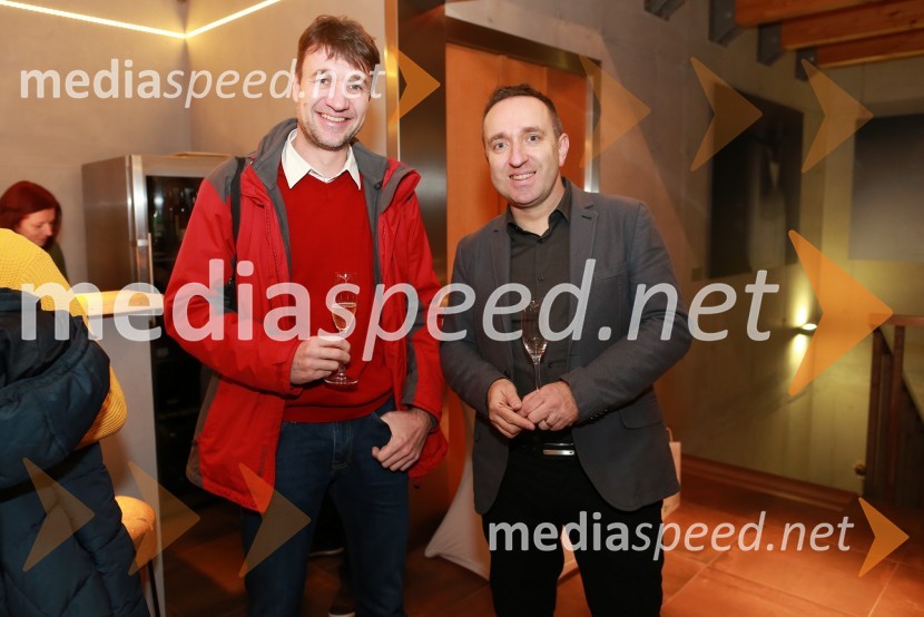  Bojan  Plankar, Simetric;  Borut  Cvetko, kreativni direktor, Mediaspeed16. rojstni dan agencije Mediaspeed in prednovoletno druženje