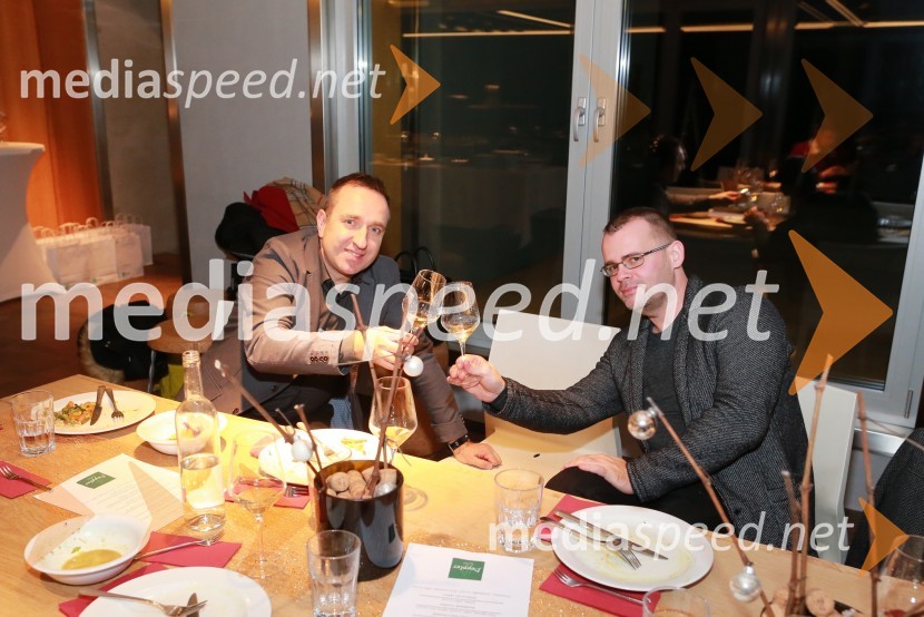  Borut  Cvetko, kreativni direktor, Mediaspeed;  Alan Kavčič, predstavnik za odnose z javnostmi SNG Maribor16. rojstni dan agencije Mediaspeed in prednovoletno druženje