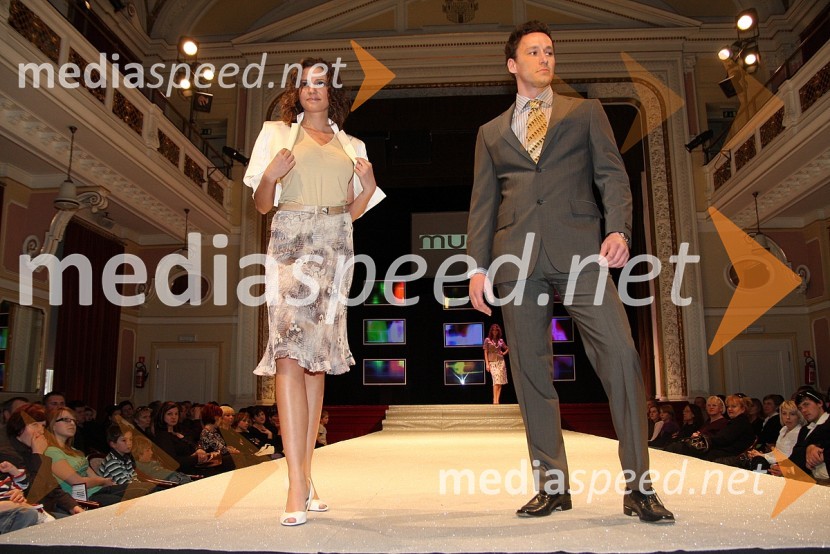 Manekenka in Jure Butorac, manekenModna revija v Narodnem domu Maribor