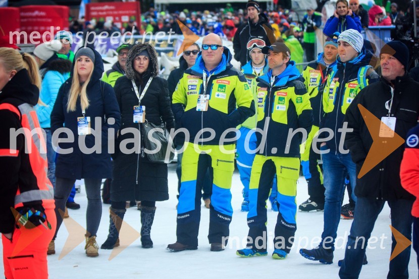  Anja Klančnik, ASK, Kranjska Gora;  Maja Klančnik;  Iztok Klančnik, direktor Selectium Adriatics d.o.o., predsednik Zbora alpskih disciplin, Smučarska zveza Slovenije; dr. Franci Petek, nekdanji smučarski skakalec in direktor SZS;  ... 54. Zlata lisica, slalom
