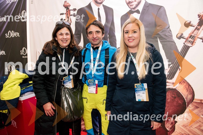  Maja Klančnik; dr. Franci Petek, nekdanji smučarski skakalec in direktor SZS;  Anja Klančnik, ASK, Kranjska Gora54. Zlata lisica, nedelja, VIP druženje