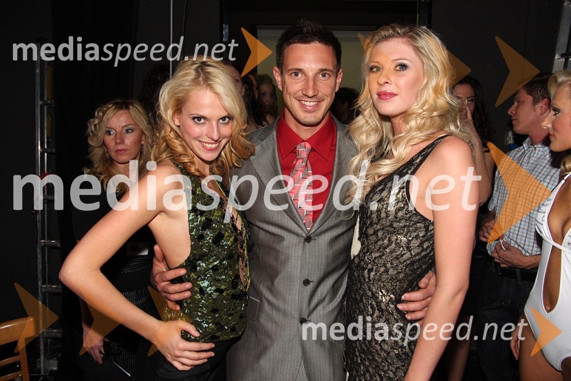 Nina Kohne, manekenka, Iztok Hodnik, maneken in nekdanji atlet ter Tjaša Vezjak, Miss turizma Slovenije 2007 in Miss turizma Sveta 2007Modna revija v Narodnem domu Maribor