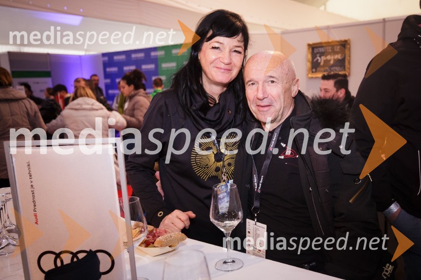  Nataša Berginc, direktorica podjetja Co. Andraž d.o.o.;  Borut Sedovnik, vodja marketinga Cinkarna Celje54. Zlata lisica, nedelja, VIP druženje