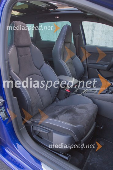 Seat Leon ST Cupra 2.0 TSI DSG 4Drive, školjkasta sedeža sta proti dodatnemu plačiluSeat Leon ST Cupra 2.0 TSI DSG 4Drive, mediaspeed test