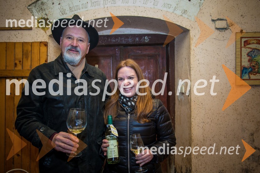  Jurij Cvitanič, Vinogradništvo Cvitanič;  Karmen SemlerObisk nagrajencev Slovenskih novic pri PUBEC vinarjih Leber, Hafner in Cvitanič