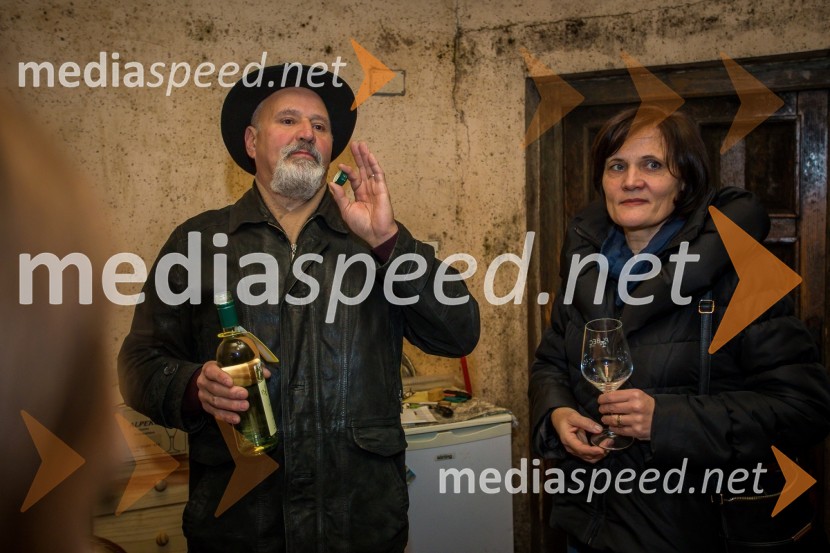  Jurij Cvitanič, Vinogradništvo Cvitanič;  Sabina MedeotObisk nagrajencev Slovenskih novic pri PUBEC vinarjih Leber, Hafner in Cvitanič