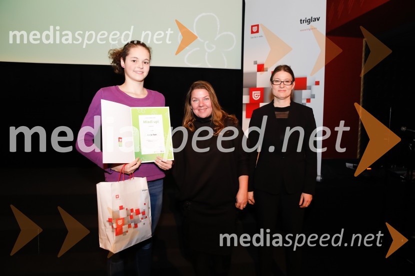  Katja Fain, plavalka;  Tjaša Kolenc Filipčič, vodja upravljanja z blagovno znamko in direktorica marketinga v Skupini Triglav;  Polona Češarek, ravnateljica OE Glasbena šola Konservatorija za glasbo in balet LjubljanaMladi upi 2017