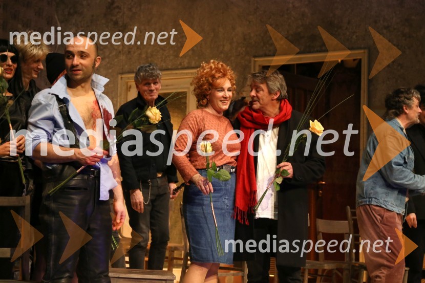  Nejc Ropret, igralec;  Maša Žilavec, igralka;  Nebojša Pop-Tasić, dramatikSamomorilec, premiera predstave