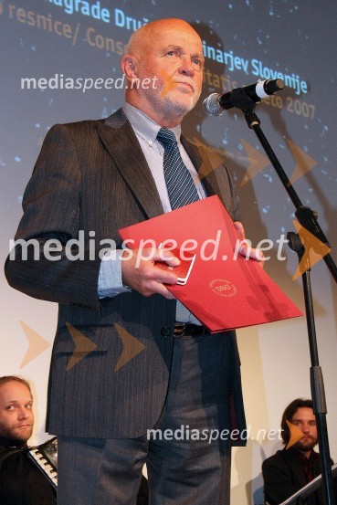 Joco Žnidaršič, fotoreporter in urednik fotografije dnevnika Delo in prejemnik novinarske nagrade za življenjsko deloPodelitev novinarskih nagrad Društva novinarjev Slovenije