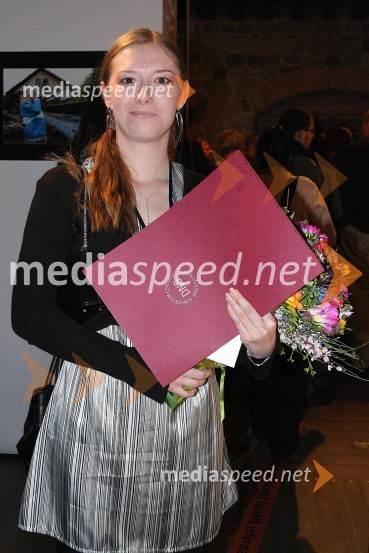 Mojca Zorko, novinarka Dnevnika in prejemnica novinarske nagradePodelitev novinarskih nagrad Društva novinarjev Slovenije