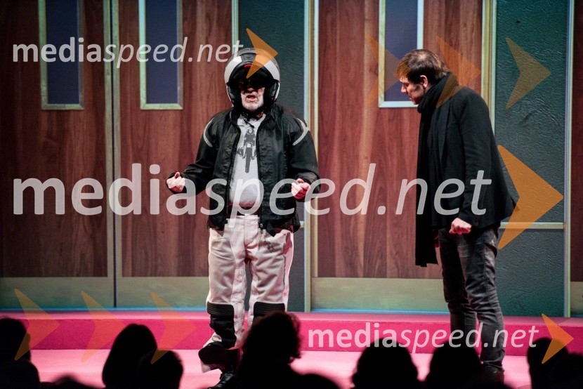  Janez Hočevar - Rifle, igralec;  Lado Bizovičar, igralecČakalnica, premiera predstave