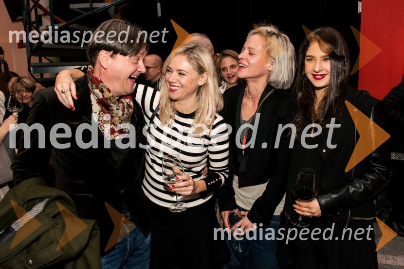  Branko Šturbej, igralec;  Katarina Čas, igralka, voditeljica;  Špela Veble, Make-up Artist;  Saša Pavlin Stošić, igralkaČakalnica, premiera predstave