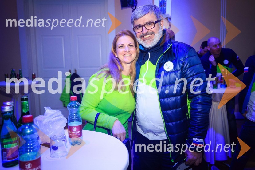  Špela Pretnar, nekdanja smučarka in predstavnica za odnose z javnostmi,Smučarska zveza Slovenije ;  Roman  Jakič, nekdanji minister za obramboPredstavitev slovenske olimpijske reprezentance - Pjongčang 2018