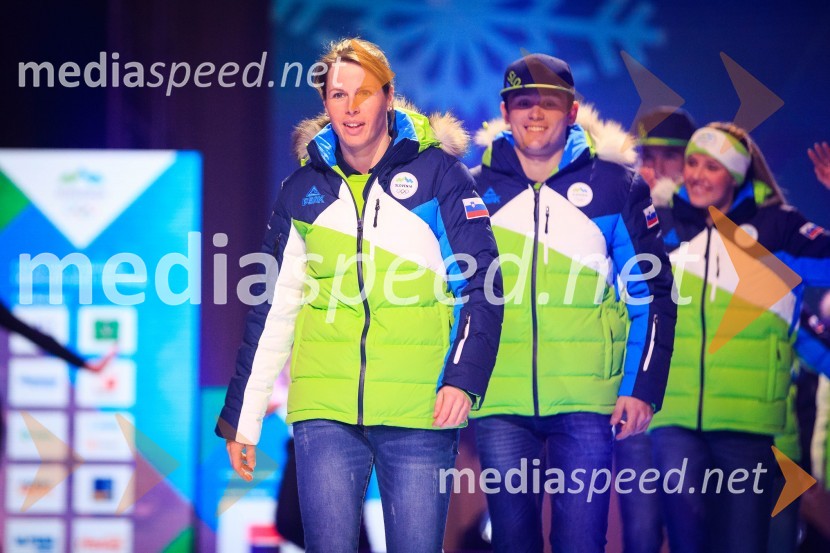  Vesna  Fabjan, smučarska tekačica;  ... Predstavitev slovenske olimpijske reprezentance - Pjongčang 2018