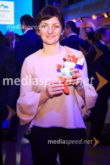 prof. dr. Maja Makovec Brenčič, ministrica za izobraževanje, znanost in športPredstavitev slovenske olimpijske reprezentance - Pjongčang 2018
