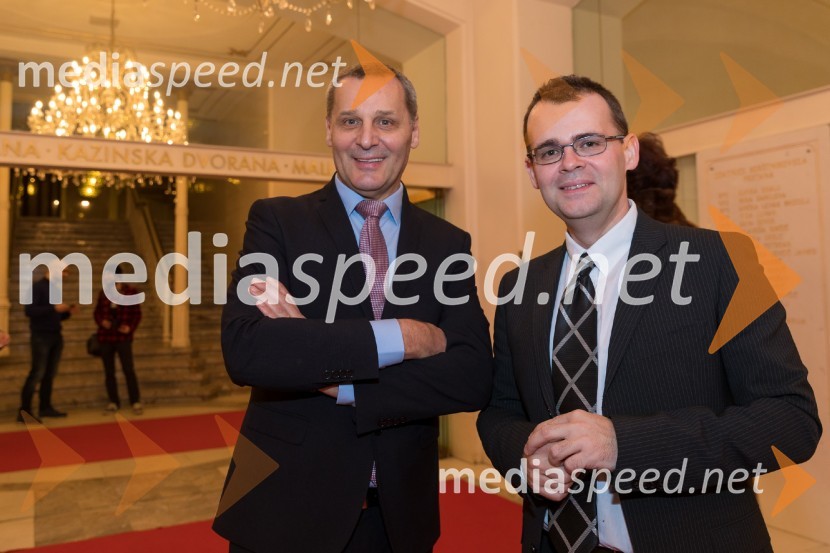  Danilo Rošker, direktor SNG Maribor;  Alan Kavčič, predstavnik za odnose z javnostmi SNG MariborMoč usode, premiera opere