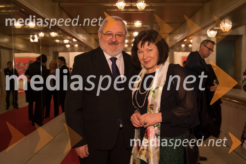prof. dr. Igor Tičar, nekdanji rektor, Univerza v Mariboru;  Jolanda TičarMoč usode, premiera opere