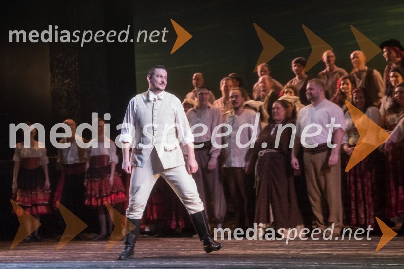  Sebastijan Čelofiga, baritonist, operni pevecMoč usode, premiera opere