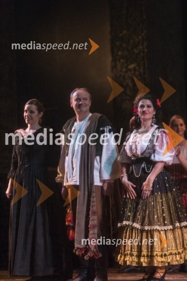  Valentina Čuden, operna pevka;  Dušan Topolovec, operni pevec;  Irena  Petkova, operna pevkaMoč usode, premiera opere