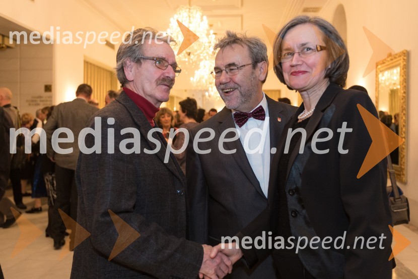  Emil Baronik, operni solist; mag. Zdravko Luketič, podžupan, Mestna občina Maribor;  Nilda LuketičMoč usode, premiera opere