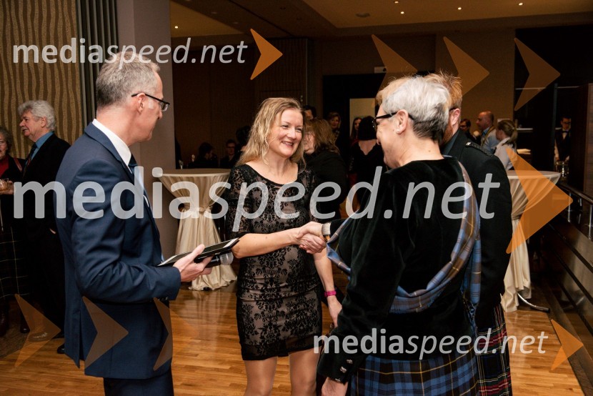  Igor Evgen Bergant, novinar in TV voditelj;  Nikola Stewart;  Majda Debevc, The Keeper of the quaichBurns-Prešeren night