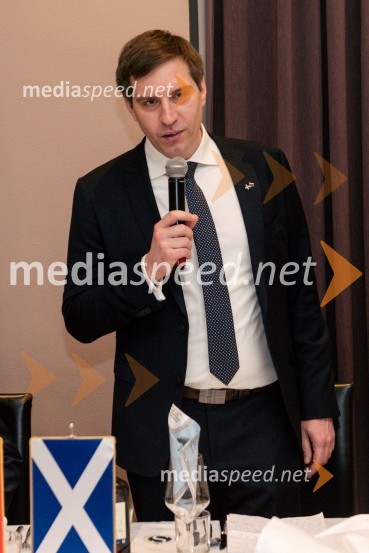  Uroš  Križanec, predsednik Društva slovensko - škotskega prijateljstvaBurns-Prešeren night