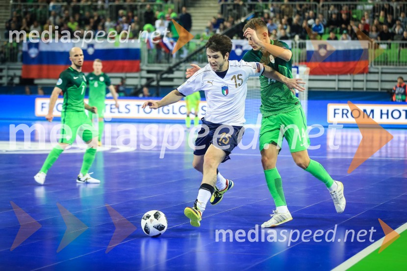 ... ;  Matej Fideršek, nogometašFutsal EURO 2018, Italija - Slovenija