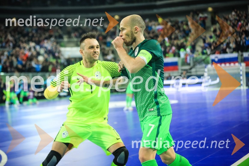  Damir Puškar, nogometaš;  Igor Osredkar, nogometašFutsal EURO 2018, Italija - Slovenija