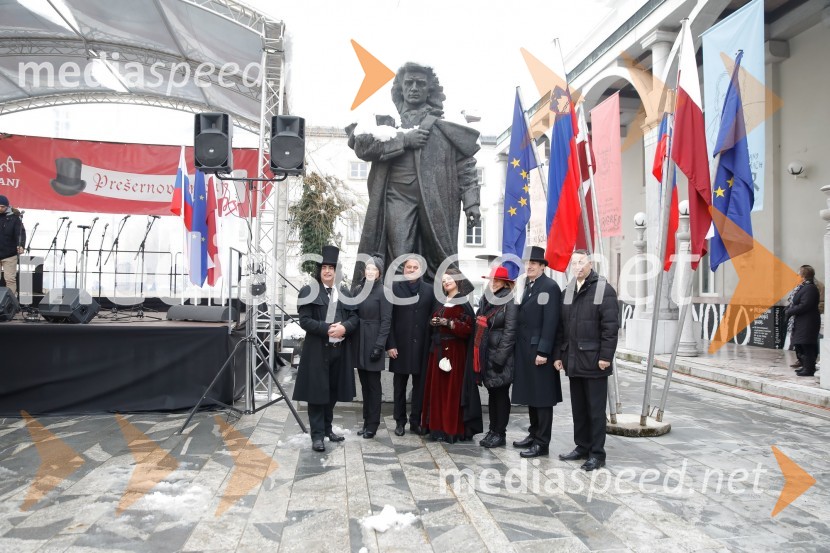  ... ;  ... ;  Boštjan Trilar, župan mestne občine Kranj;  ... ;  ... ;  ... ;  ... Prešernov smenj