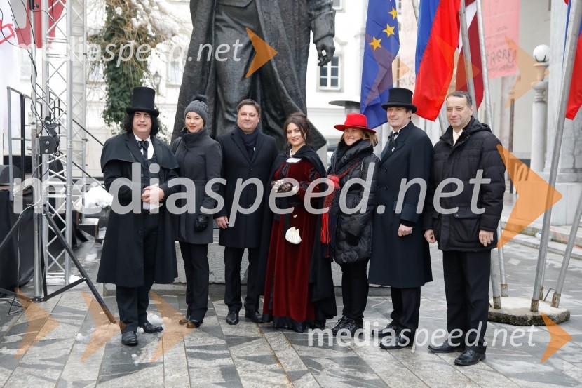  ... ;  ... ;  Boštjan Trilar, župan mestne občine Kranj;  ... ;  ... ;  ... ;  ... Prešernov smenj
