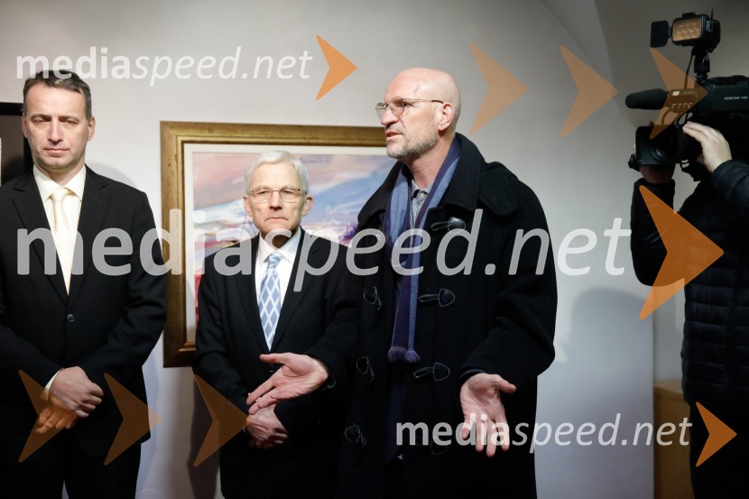  ... ;  Anton Peršak, minister za kulturo;  Marko Arnež, vodja Galerije Prešernovih nagrajencevPrešernov smenj