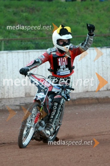 Jernej Kolenko (AMTK Ljubljana)SPEEDWAY DP posameznikov 2008 2. dirka, Skupina A