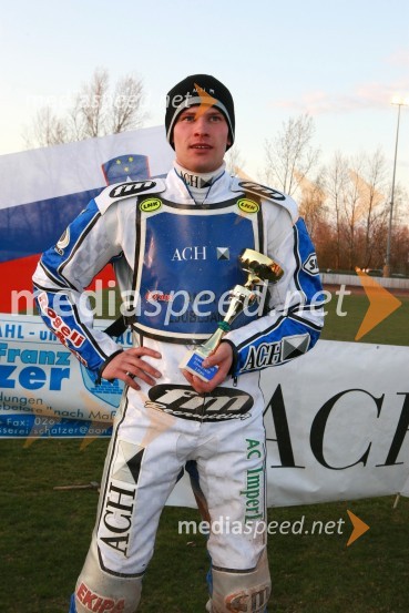 Matej Žagar (AMTK Ljubljana)SPEEDWAY DP posameznikov 2008 2. dirka, Skupina A