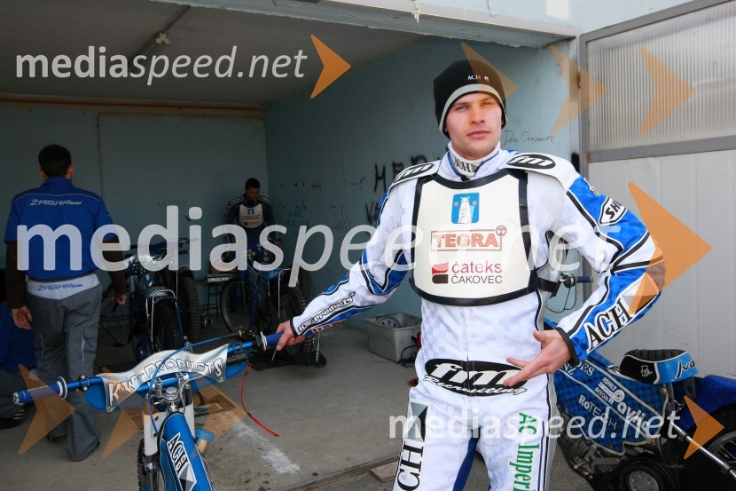 Matej Žagar (AMTK Ljubljana)SPEEDWAY DP posameznikov 2008 3. dirka, Skupina A