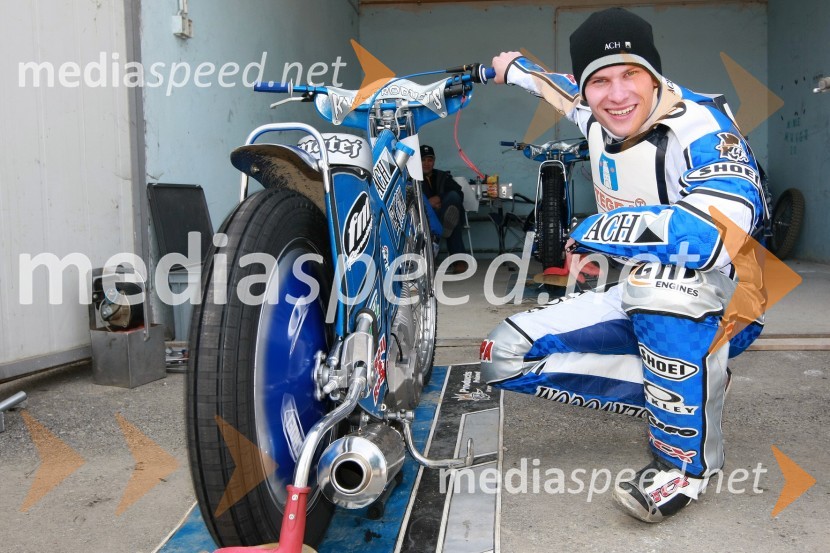 Matej Žagar (AMTK Ljubljana)SPEEDWAY DP posameznikov 2008 3. dirka, Skupina A