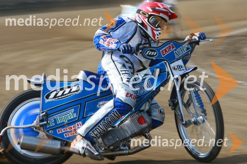 Matej Žagar (AMTK Ljubljana)SPEEDWAY DP posameznikov 2008 3. dirka, Skupina A