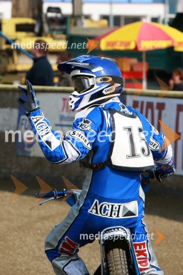 Matej Žagar (AMTK Ljubljana)SPEEDWAY DP posameznikov 2008 3. dirka, Skupina A