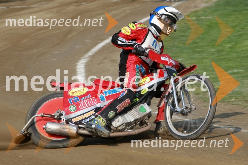 Aleksander Čonda (AMD Krško)SPEEDWAY DP posameznikov 2008 3. dirka, Skupina A