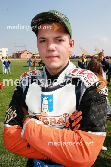 Manuel Novotny (Avstrija)SPEEDWAY DP posameznikov 2008 3. dirka, Skupina A