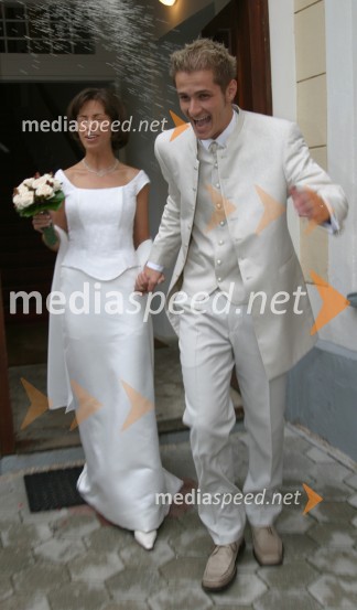 Sebastijan Matul, moderator Radia Center in njegova žena Ksenija Samardžija MatulSebastijan Matul, voditelj na radiu RSi