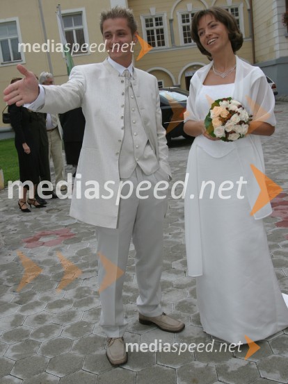 Sebastijan Matul, moderator Radia Center in njegova žena Ksenija Samardžija MatulSebastijan Matul, voditelj na radiu RSi