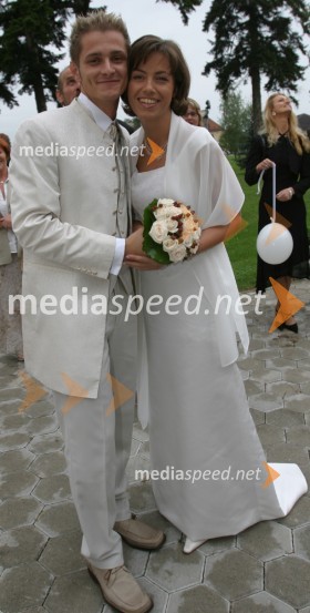 Sebastijan Matul, moderator Radia Center in njegova žena Ksenija Samardžija MatulSebastijan Matul, voditelj na radiu RSi