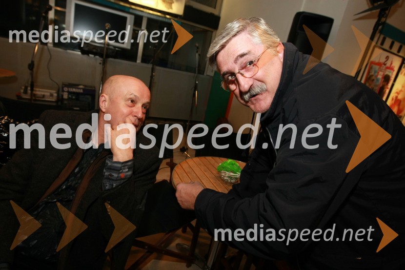 Vlado Kreslin, pevec in Petar Radovič, urednik razvedrilnega programa na TV SlovenijaPredpremiera filma Hit poletja